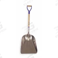 WESTWARD Grain Scoop: 2 Ribs, Aluminum, #12 Blade Size, 13 3/8 in Blade Wd, 18 3/4 in Blade Lg, Wood (MPN 1WG35). Key specifications — attr979006: Aluminum; attr979016: Scoop Shovel; attr987921: #12; attr979009: WESTWARD; attr979010: Natural.