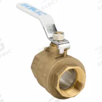 APOLLO Manual Two-Way Ball Valve: 1 1/2 in, Brass, Straight, FNPT x FNPT, Full Port Ball Port (MPN 94ALF-107-01A). Key specifications — Brand: APOLLO; Handle: Lever.
