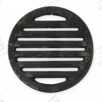 APPROVED VENDOR Grid: Round, 4 3/4 in Overall Dia, 3/8 in Overall Ht, Cast Iron, Phosphating, Black (MPN 1PPF2). Key specifications — Finish: Phosphating; Brand: APPROVED VENDOR; Color Family: Black.