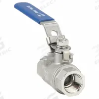 USA INDUSTRIALS Manual Two-Way Ball Valve: 1/2 in, 304 Stainless Steel, Straight Valve Body, PTFE (MPN ZUSA-VLV-158). Key specifications — Brand: USA INDUSTRIALS; Handle: Locking Lever.