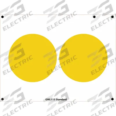 ACCUFORMNMC Gauge Marking Labels: Yellow, Polyester