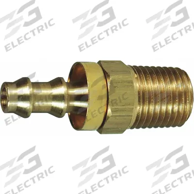 DIXON VALVE & COUPLING Barbed Hose Fitting: For 3/8 in Hose I.D., Hose Barb x NPTF - Brass Multipurpose (Air, Water, Chemical) Rigid Barbed Hose Fittings