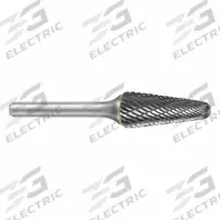 SGS PRO Carbide Bur: Ball-Nosed Cone, SL-2, Double Cut, 5/16" x 7/8" Head, 1/4" Shank (MPN 15203). Key specifications — Trade Number: SL-2; Brand: SGS PRO.