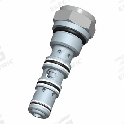 BUCHER HYDRAULICS Cartridge Valve: Screw-In, Screwdriver Adjustment, C10-40 Valve Cavity Size - Flow Control Cartridge Valves