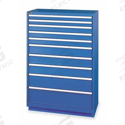 LISTA Modular Drawer Cabinet: 40 1/4 in x 22 1/2 in x 59 1/2 in, 10 Drawers, 159 Compartments - Lista Modular Drawer Cabinets