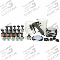 3M Conventional Spray Gun Kit: HVLP, 1/2 in to 13 in, 1/4 in Air Inlet Size, Paints, BSP/NPS (MPN 26778). Key specifications — Brand: 3M; Air Consumption: 13 cfm @ 145 psi; Air Inlet Type: BSP; Compatible Fluid Type: Paints; Includes: Quick-Change Replaceable Nozzles and 3m™ PPS™ Series 2.0 Spray Cups; Material: Composite.