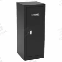 PROTO Side Cabinet: Black, 6 Drawers, Keyed, 27 in W x 27 in D x 65 in H, Black / Gloss, 550 (MPN J552665B-6BK-LK). Key specifications — Brand: PROTO; Drawer Color: Black; Drawer Slide Type: Ball Bearing; Series: 550; Locking System: Keyed.