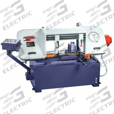 Dayton Band Saw: 12 in x 18 1/2 in, 85 to 370, 0° to 45°, 8.6, 3 Phase - Mitering Semi-Automatic Horizontal Band Saws