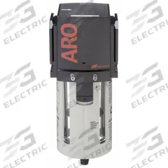 ARO Compressed Air Filter: Particulate, 3/4 in NPT, 5 micron, 216 cfm, 150 psi Max Op Pressure, 2000 (MPN F35351-400). Key specifications — attr110055: 2000; attr110008: ARO.