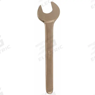 AMPCO Open End Wrench: Aluminum Bronze, Natural, 1 1/8 in Head Size, 10 1/4 in Overall Lg - SAE, Single End, Nonsparking Open End Wrenches