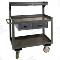 APPROVED VENDOR Mobile Workstation: 1,200 lb, 3 Shelves, Shelf Dim. 36 in L x 24 in W, Polyurethane (MPN PSD-2436-3-2D-95). Key specifications — Brand: APPROVED VENDOR; Caster/Wheel Configuration: (2) Rigid; Handle Type: Flat.