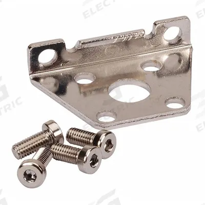 SMC Foot Bracket: Foot, Fits 80 mm Bore Dia, CQ-L080 - Foot Mounting Hardware