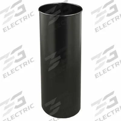 GLARO Umbrella Stand: 23 in Overall Ht, Satin Black, 9 in Overall Dia, Aluminum - Umbrella Stands