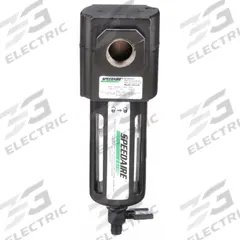 SPEEDAIRE Compressed Air Filter: Particulate, 1/2 in NPT, 5 micron, 70 cfm, 150 psi Max Op Pressure (MPN 4ZL42). Key specifications — attr110055: Intermediate Duty; attr110008: SPEEDAIRE.