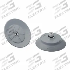 SCHMALZ Vacuum Pad Assembly: G1/4 in, 87.1 mm Pad Dia, NBR, 55 A, Gray, 23 mm Pad Ht (MPN 10.01.01.14059). Key specifications — attr1019168: 55 A; attr1019165: 10.01.01.14059; attr1019167: SCHMALZ; attr1019180: Gray.