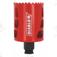 DIABLO Hole Saw: 2 1/8 in Saw Dia., 4 Teeth per Inch, 2 3/8 in Max. Cutting Dp, Bi-Metal (MPN DHS2125). Key specifications — attr1098070: 4; attr1098087: DIABLO; attr1098073: Snap-Lock Plus™.
