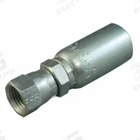 KURT Hydraulic Crimp Fitting: Carbon Steel, Straight, -8 For Hose Dash Size, Female x Male (MPN FJX-08-10). Key specifications — Fitting Gender: Female x Male; Fitting Connection Type: JIC x Hose End; Thread Size: 7/8"-14; For Hose Dash Size: -8; Brand: KURT.