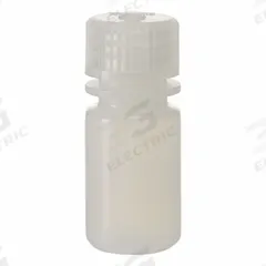 NALGENE Diagnostic Bottle: LDPE, 0.5 fl oz, 15 mL, Natural, 20 mm Screw Closure Size, Polypropylene (MPN 2003-9050). Key specifications — Body Color: Natural; Closure Attached: Attached; Brand: NALGENE; Pre-Cleaned: None; Closure Included: Yes.