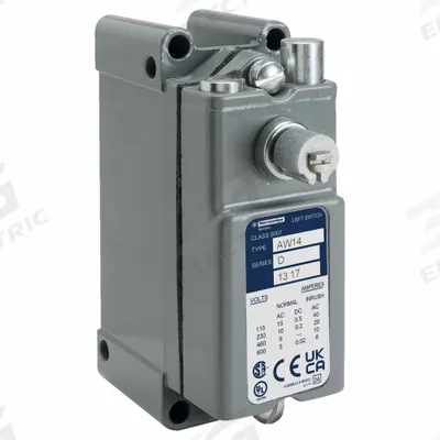 TELEMECANIQUE SENSORS Limit Switch: Roller Lever, Metallic, 9007AW - Rotary-Motion Limit Switches without Levers
