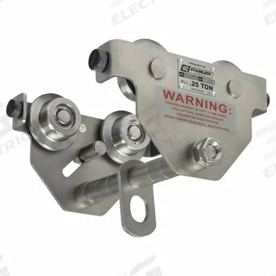 OZ LIFTING PRODUCTS Push Beam Trolley: Push - Corrosion Resistant Push Trolleys for Hoists
