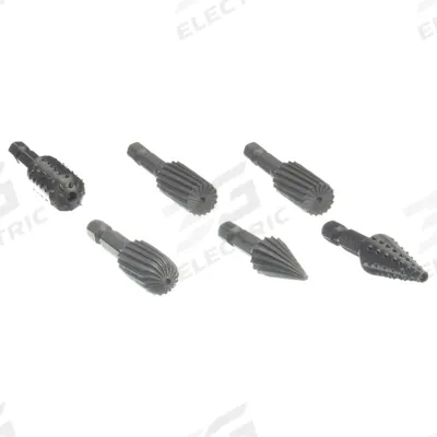 APPROVED VENDOR Rotary File Set: Bronze/Iron/Mild Steel/Plastic/Soft Metal/Wood - Drum Rasps & Files