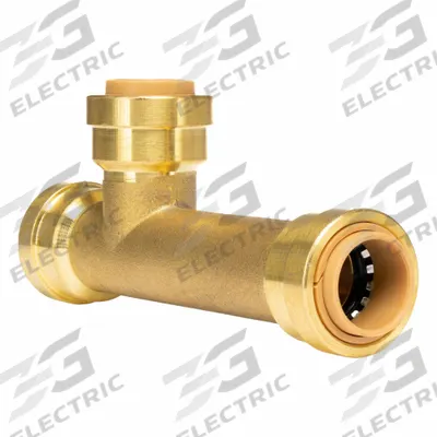 APPROVED VENDOR Slip Tee: Tee, 1/2 in OD x 1/2 in OD x 1/2 in OD Size, Brass - Standard Brass Push-to-Connect Tube Fittings