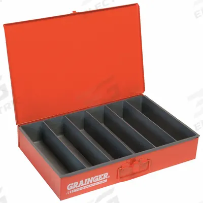 DURHAM MFG Compartment Drawer: 18 3/8 in x 12 1/2 in x 3 1/8 in, 3 1/16 in x 2 7/8 in x 11 11/16 in - Large Compartmented Boxes