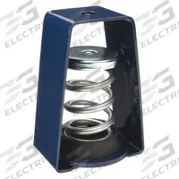 MASON Hanger-Mount Vibration Isolator: Spring, 175 lb Capacity, 2 7/8 in Wd, 2 1/2 in Dpth, Silver (MPN 5C143). Key specifications — Brand: MASON.