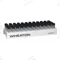 Tube Rack: 3 3/4 in Overall Wd, 1 1/8 in Overall Ht, 10 1/2 in Overall Lg, Polypropylene, White (MPN 868804). Key specifications — Material: Polypropylene; Color: White; Product Type: Vial Rack; Total Holding Capacity: (48) Positions; Brand: WHEATON.