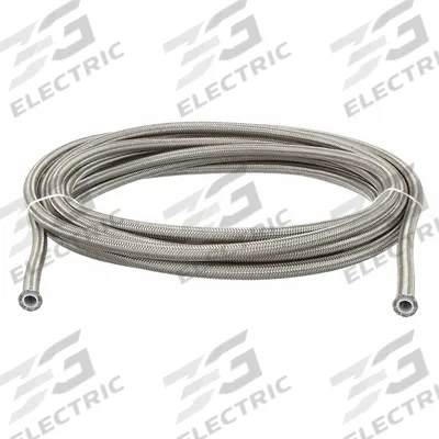 AEROQUIP Braided PTFE Hose x 50 ft: 17/64 in Hose Inside Dia. - Bulk Air-Compressor Discharge Hoses without Fittings