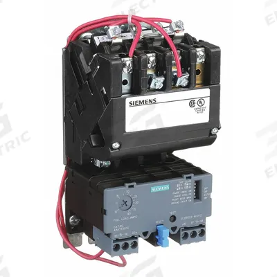 Siemens Magnetic Motor Starter: Non-Reversing, 3 Poles, NEMA Size 1 - Non-Reversing Starters with Electronic Overloads
