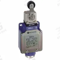 TELEMECANIQUE SENSORS Limit Switch: 70°, Roller Lever, XCKL, 0.24 in Roller Wd, 2 Mounting Holes (MPN XCKL141H7). Key specifications — Manufacturer Part Number: XCKL141H7; Brand: TELEMECANIQUE SENSORS; Electrical Connection: Screw Clamp Terminals; Series: XCKL.