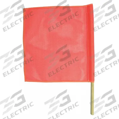 APPROVED VENDOR Vehicle Flag: Vehicle Flag, 30 in Dowel - Traffic Flags