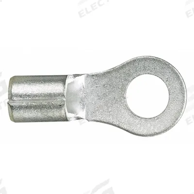 PANDUIT Ring Terminal: Bare, #10 Stud Size, 22 AWG to 16 AWG Wire Sizes - Non-Insulated Ring Terminals