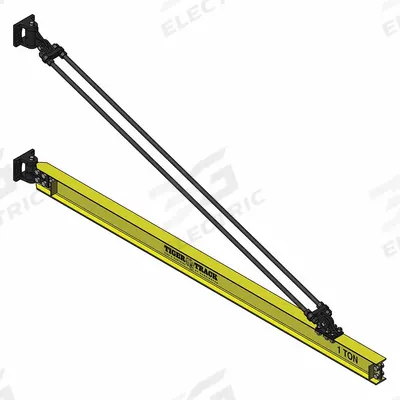HARRINGTON Jib Crane: Wall Mounted, 1,100 lb Load Capacity - Wall-Mounted Jib Cranes