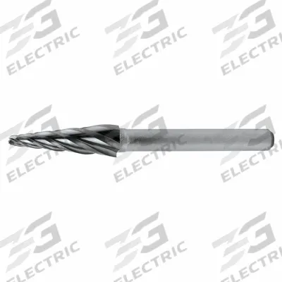 CLE-LINE Carbide Bur: Ball-Nosed Cone, SL-6, Aluminum Cut, 5/8" x 1 5/16" Head - Aluminum-Cut Ball-Nosed Cone Burs