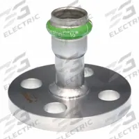 APOLLO Crimp Adapter Fitting: 1 1/2 in Pipe x 1 1/2 in Pipe Size, Press-fit x Flange, EPDM (MPN 123457015). Key specifications — Brand: APOLLO; Series: SmartPress.