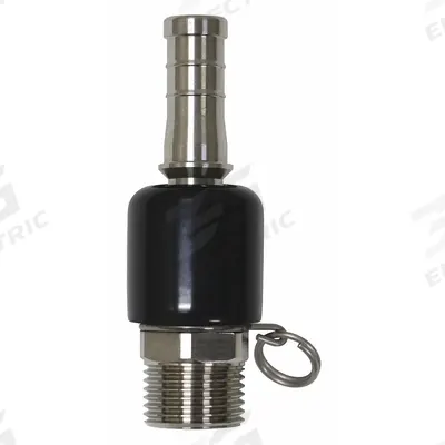 SANI-LAV Swivel Hose Adapter: Stainless Steel, Stainless, 4 1/4 in Overall Lg - Faucet Sprayer Hose Adapters
