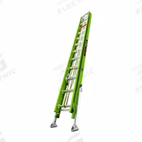 LITTLE GIANT Extension Ladder: 24 ft Ladder Size, Fiberglass, 375 lb Load Capacity, 61 lb Wt (MPN 17524-285). Key specifications — Color: Green; Brand: LITTLE GIANT; Included Features: Cable Hooks; Removable Fly: Fixed.