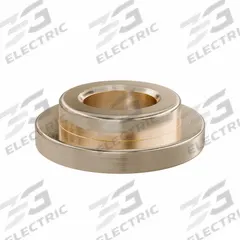 Flanged Sleeve Bearing: Bronze, SAE 841, 6 mm Bore, 10 mm OD, 4 mm Lg, -35°F to 300°F, 10 PK (MPN FFM0610-04B). Key specifications — System of Measurement: Metric; Material Grade: SAE 841; Flange Type: Flanged; Brand: OILITE.