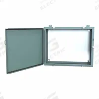 HAMMOND Electrical Enclosure: Steel, 24 in x 30 in x 8 in, NEMA 12/13/3R/4, w/Panel, Solid Cover (MPN 1418N4KR8). Key specifications — Closure Method: Clamps; Brand: HAMMOND; Knockouts: Not Included.