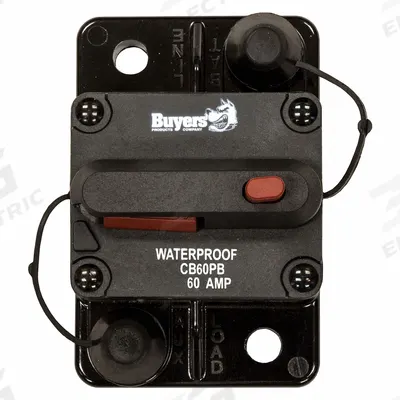 BUYERS PRODUCTS Automotive Circuit Breaker: CB, 42V DC, 60 A at 42V DC - Surface Mount Automotive Circuit Breakers