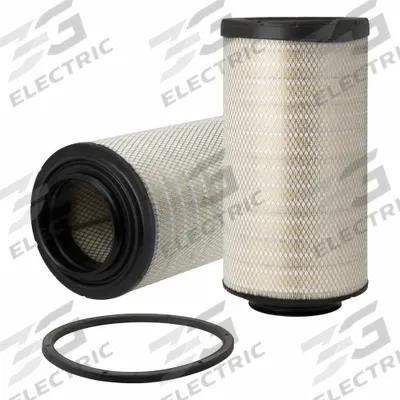 FLEETGUARD Automotive Air Filter: Round-Oval, Engine, Radial Seal, 13 1/16 in Outside Dia - Round/Oval Engine Air Filters
