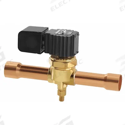Parker Refrigerant Solenoid Valve: 5/8 in Female Sweat, 0.6 in Port Size, Normally Closed - Refrigeration Solenoid Valves