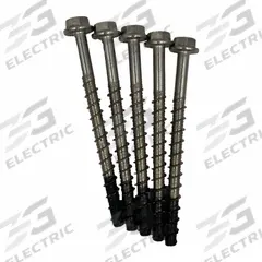 MKT FASTENING Screw Anchor: 3 in Overall Lg, 3/8 in Dia, Stainless Steel, Plain, External Hex, 10 PK (MPN 4338300). Key specifications — Finish: Plain; Material Grade/Class: 316; Removable: Removable; System of Measurement: Inch; Brand: MKT FASTENING; Screw Anchor Type: Screw Anchor; Anchor Type: Screw.