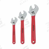 PROTO Adjustable Wrench Set: Steel, Satin Chrome, 1 1/2 in Jaw Capacity, Cushion Grip Grip (MPN J795GA). Key specifications — attr309359: Satin Chrome; attr309363: 8 in to 12 in; attr324924: PROTO; attr309365: J712GB; attr309358: Steel.