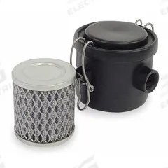 SOLBERG Vacuum Filter: 5 micron Rating, 99% Efficiency, 3 3/4 in Outside Dia, 3 5/8 in Overall Ht (MPN CSL-825-050HC). Key specifications — attr101190: CSL-825-050HC; attr101198: 5KY77; attr101207: Carbon Steel; attr101193: SOLBERG.