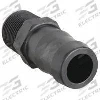 BANJO Barbed Hose Fitting: For 1 1/4 in Hose I.D., Hose Barb x NPT, 1-1/4 in x 1 in Fitting Size (MPN HB100-125). Key specifications — attr297231: Hose Barb x NPT; attr297233: Male x Male; attr297234: Hex; attr303817: BANJO.