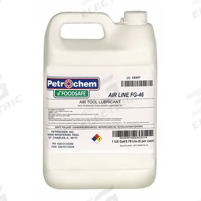 PETROCHEM Air Tool Oil: Synthetic, -63°F Min. Op Temp., 485°F Max. Op Temp., NSF H1 - Air Tool Lubricants