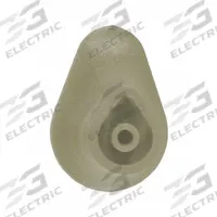 PAWLING CORP Bracket: PVC, Eggshell, Not Ligature Resistant, BR-500/BR-530, 1 7/16 in Overall Lg (MPN BR-107-0-370). Key specifications — Brand: PAWLING CORP; Color: Eggshell; Ligature Resistance: Not Ligature Resistant.